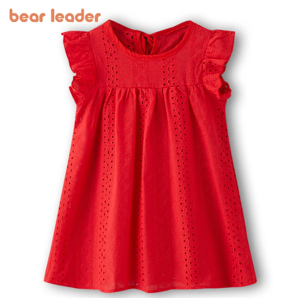 Summer Line Clothing Brand - Líder urso-vestido de verão para meninas,