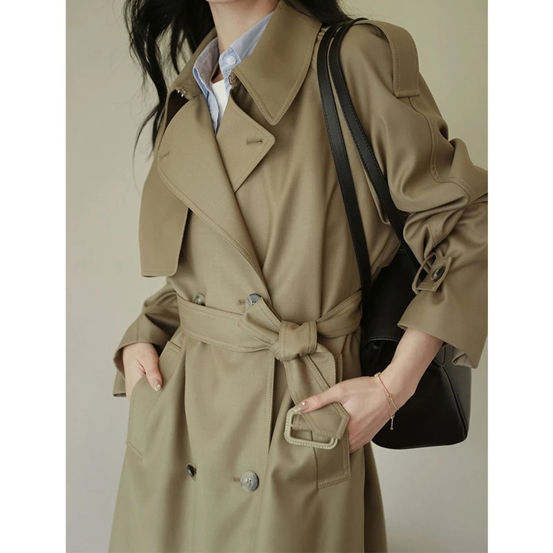 Summer Clothing Over 50 - 2025 outono feminino trench coat roupas