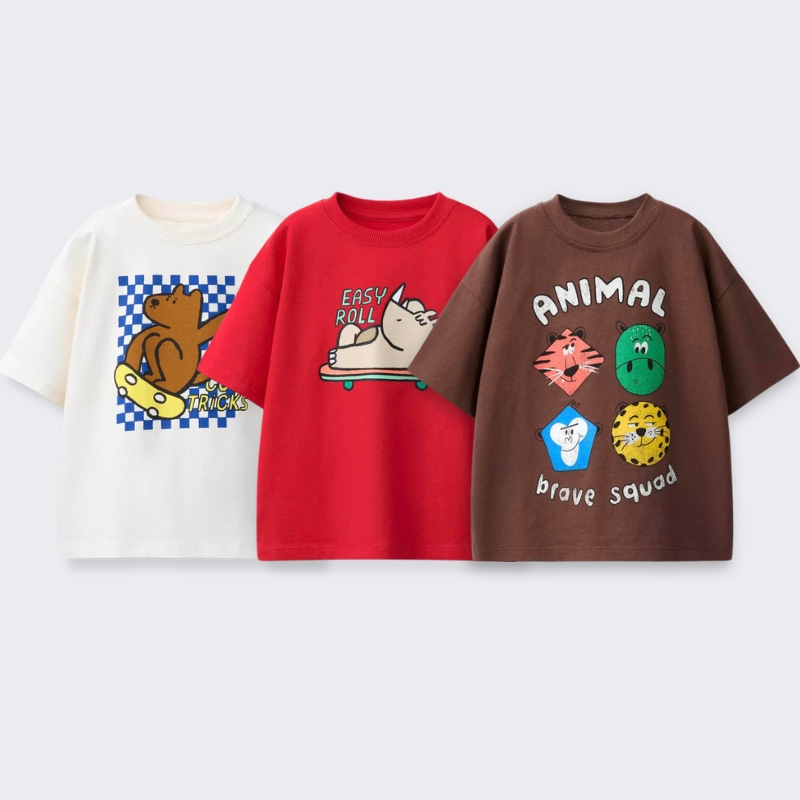 Summer Clothing For Babies - Camiseta estampada de desenho animado para