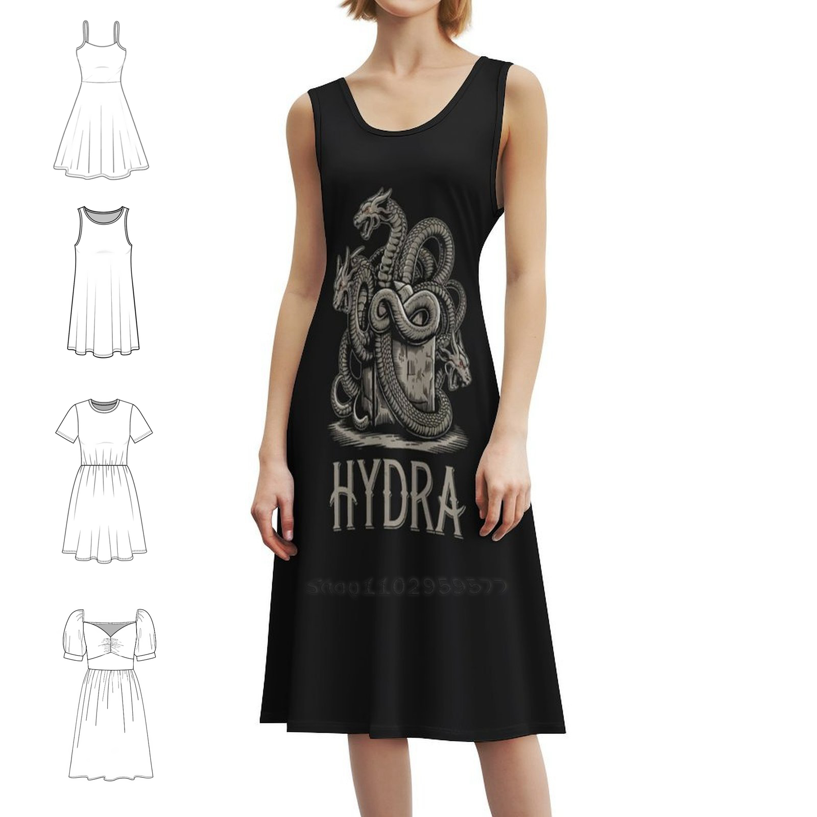 Summer Line Clothing Brand - Vestido de festa elegante feminino, vestido