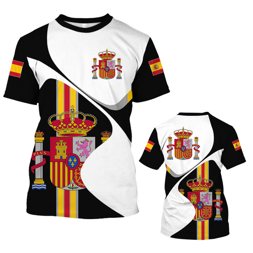 Summer Clothing In Spanish - Vintage Espanha T-shirt Para Homens 3D