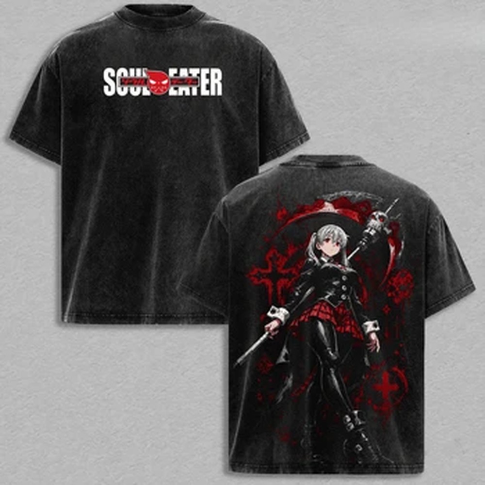 Vintage Summer Clothing Men - Camiseta Vintage Anime Soul Eater MAKA