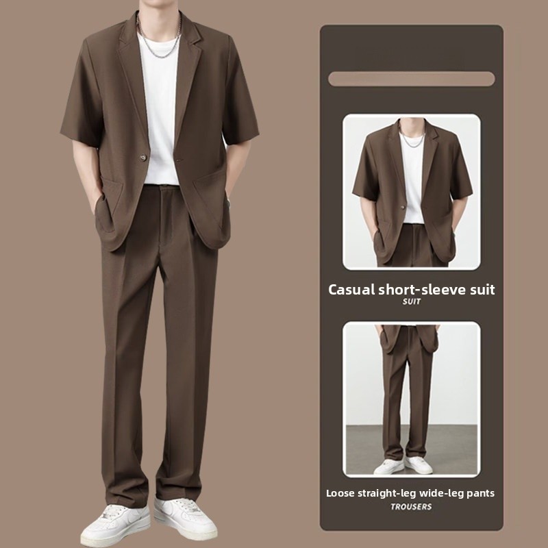 Summer Clothing For Teens - Conjunto de Terno Masculino de Verão