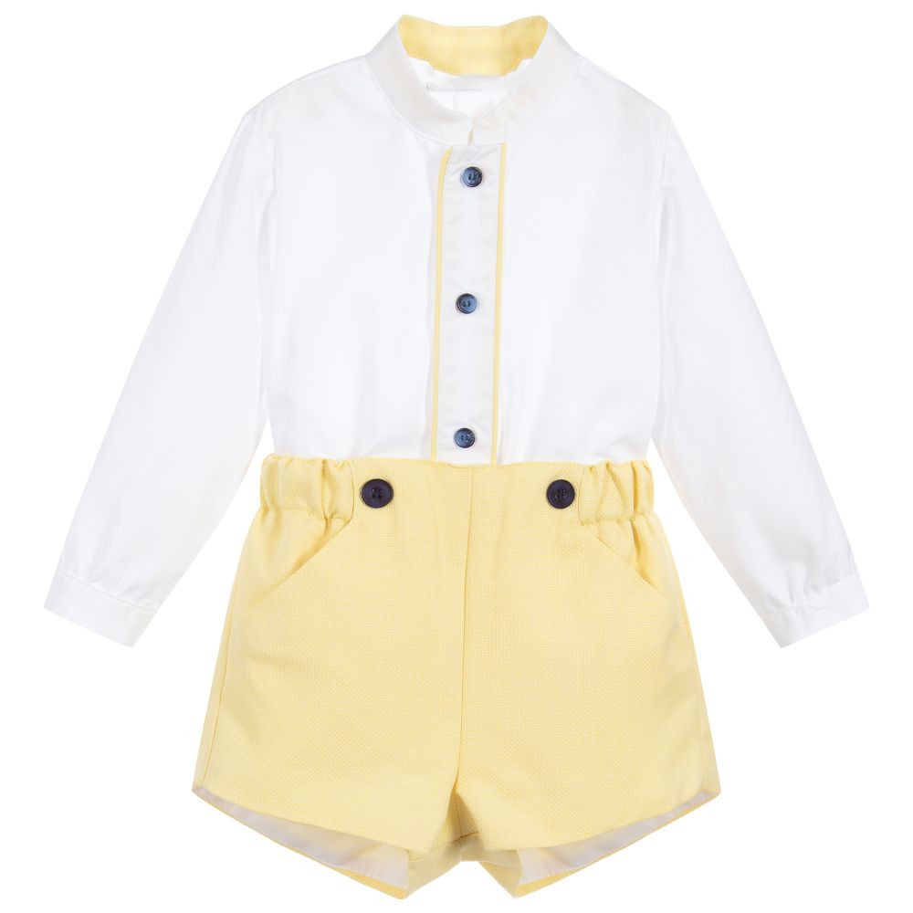 Summer Clothing In Spanish - Baby Boys Short Sleeve Shirt e