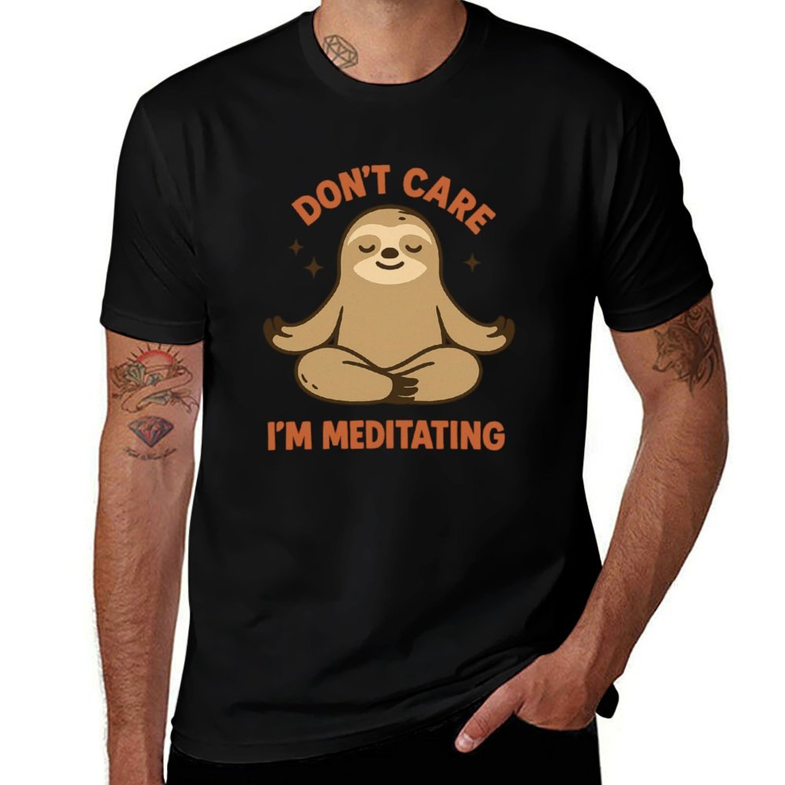 Summer Clothing Quotes - Não me importa, estou meditando, preguiça