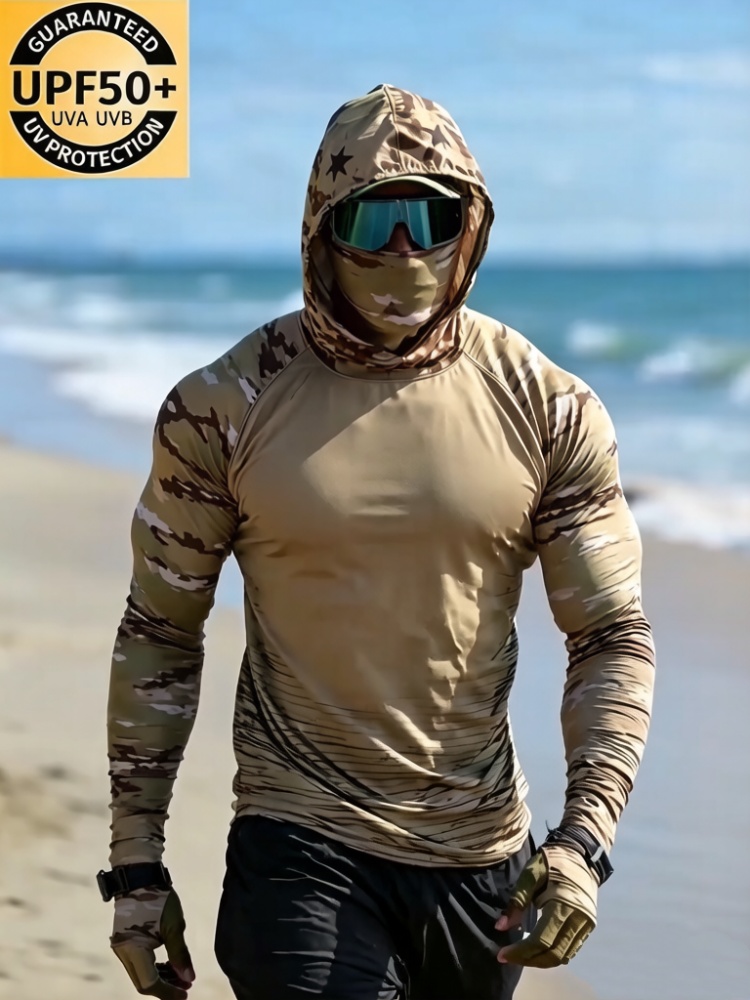 Summer Clothing Mens - Roupa de Proteção Solar para Homens