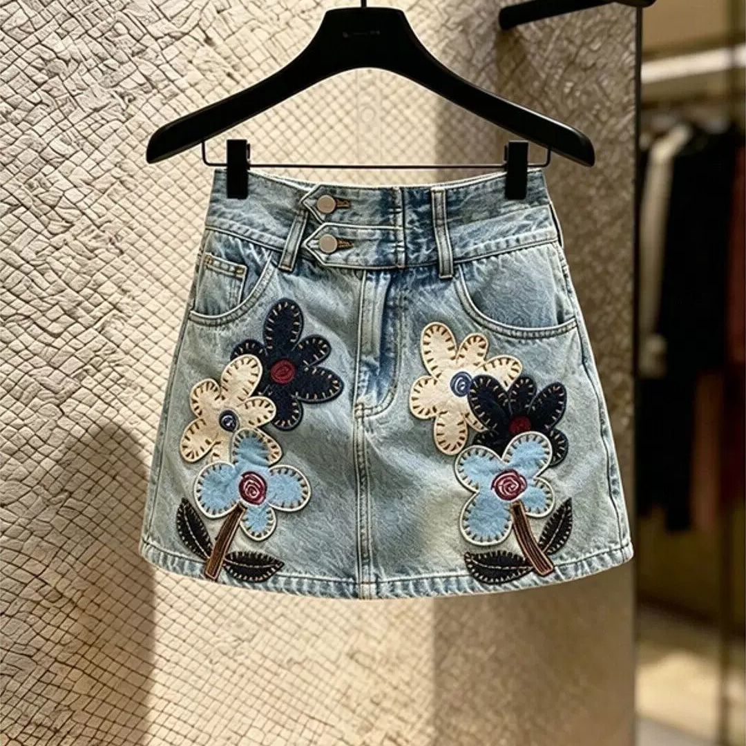 Nova Saia Jeans Feminina de Ci - Summer Clothing New Look avaliação e preço