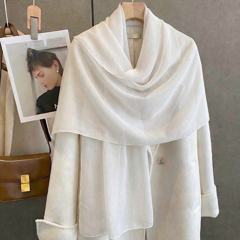 Lenço Fino de Chiffon Cor Sóli - Sarong Pareo Wrap avaliação e preço