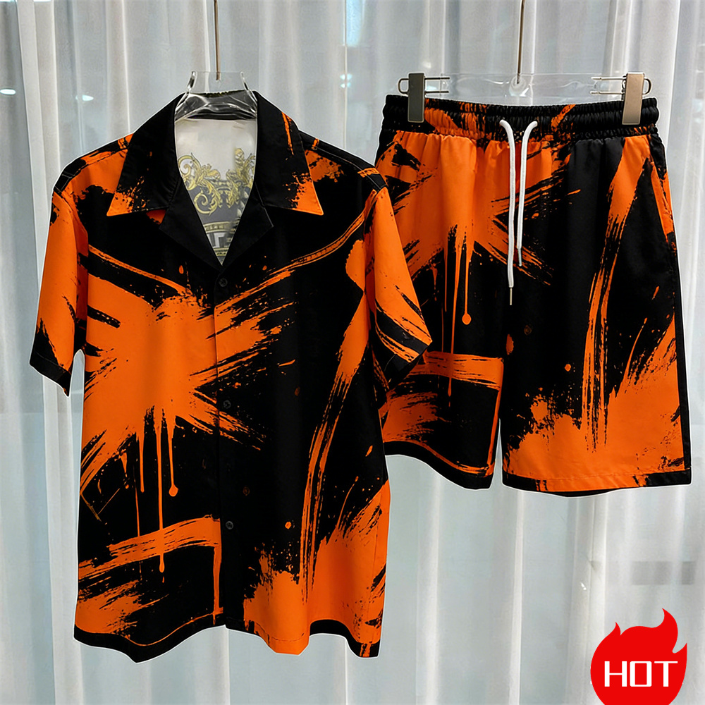 Conjunto masculino de duas peç - Summer Clothing Mens avaliação e preço