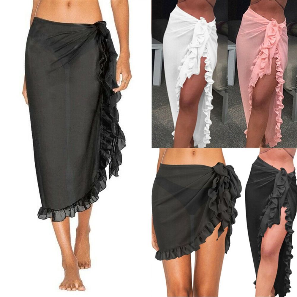 Vestido Pareô Longo de Chiffon - Sarong Pareo Wrap avaliação e preço