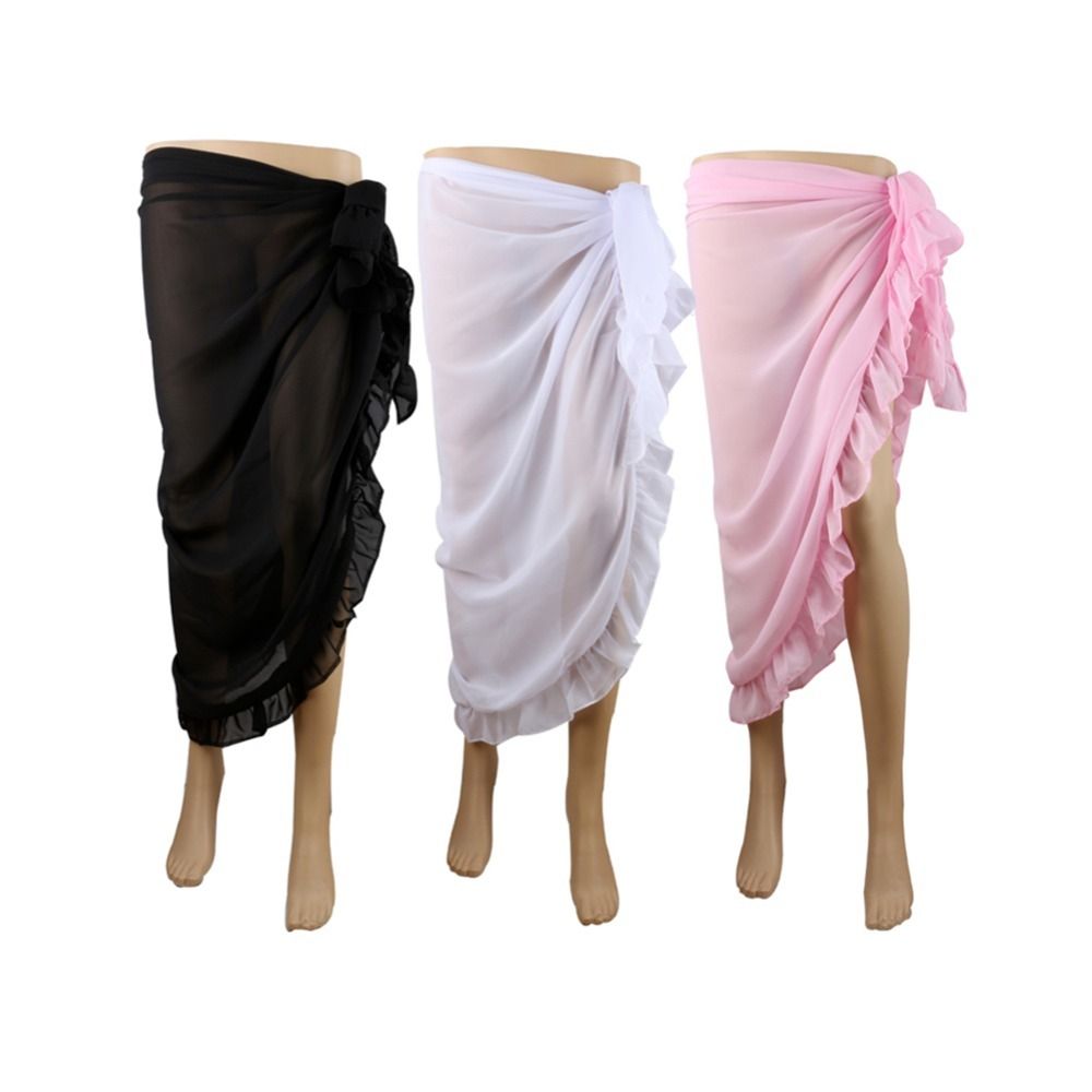 Vestido Pareô Longo de Chiffon - Sarong Pareo Wrap avaliação e preço