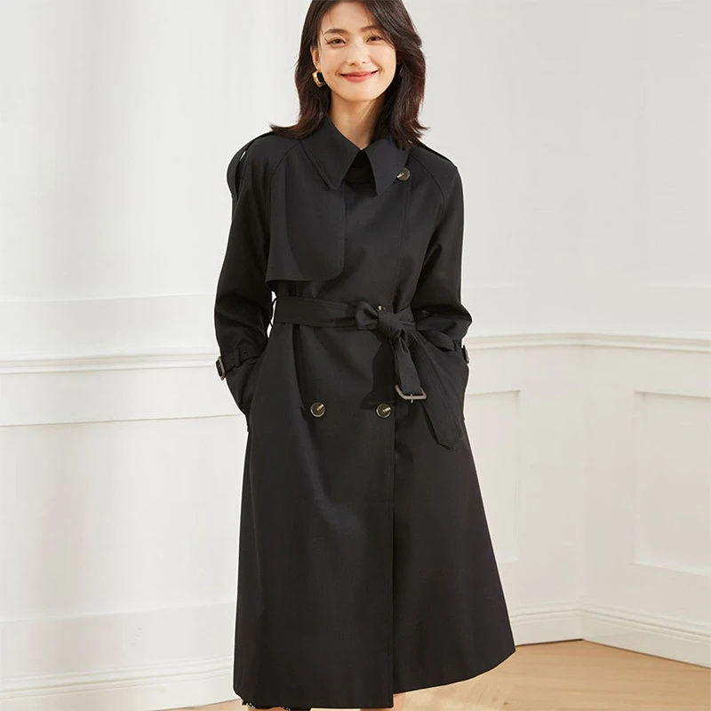 2025 outono feminino trench co - Summer Clothing Over 50 avaliação e preço