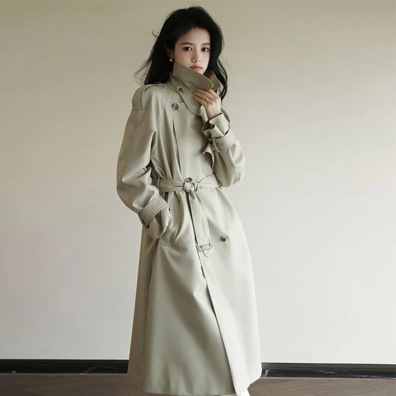2025 outono feminino trench co - Summer Clothing Over 50 avaliação e preço