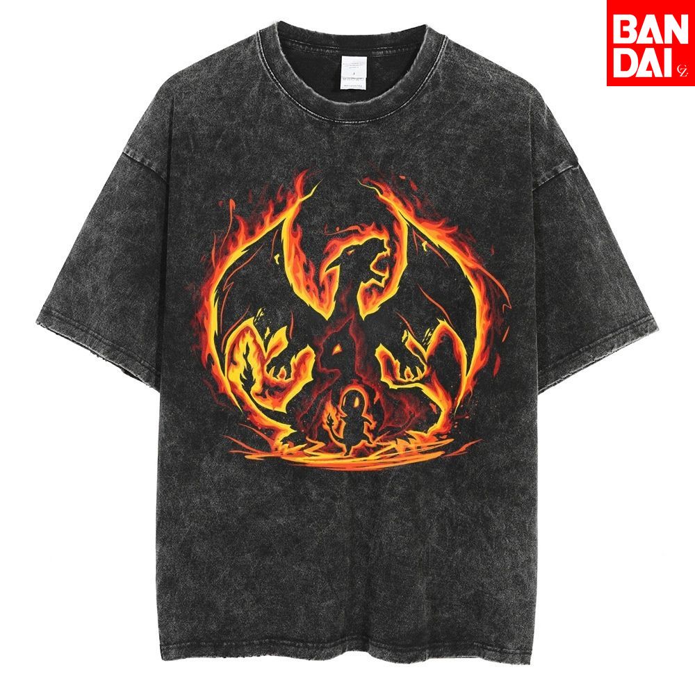 Camiseta Masculina Pokémon Cha - Vintage Summer Clothing Men avaliação e preço