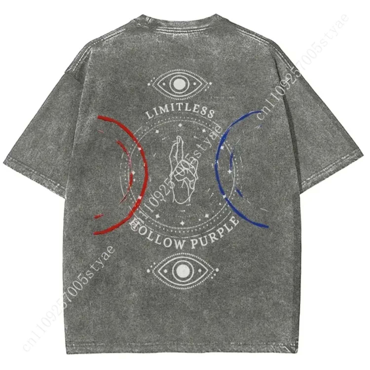 Camiseta Estampada Anime Gojo  - Vintage Summer Clothing Men avaliação e preço