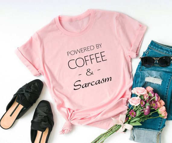 Sugarbaby café e sarcasmo cami - Summer Clothing Quotes avaliação e preço