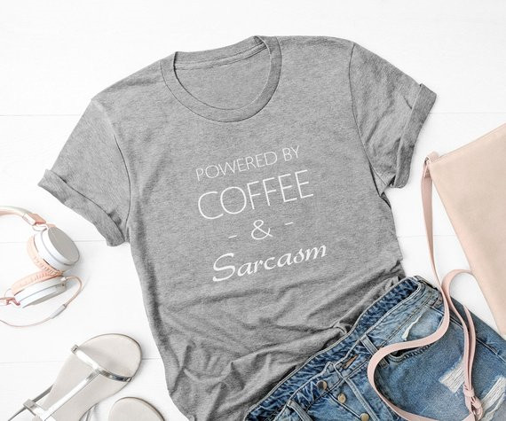 Sugarbaby café e sarcasmo cami - Summer Clothing Quotes avaliação e preço