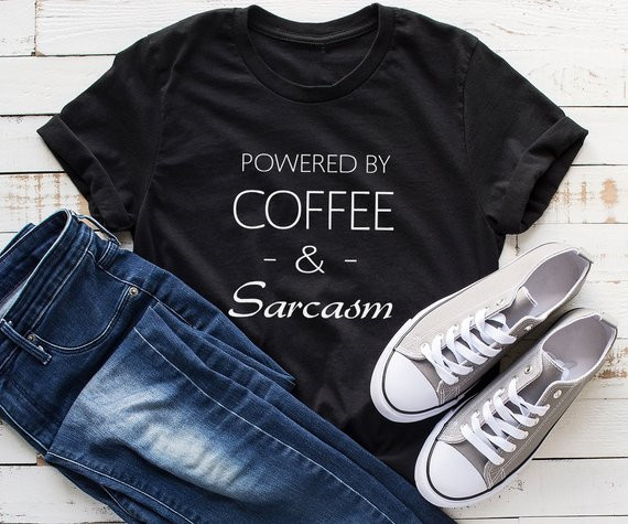 Sugarbaby café e sarcasmo cami - Summer Clothing Quotes avaliação e preço