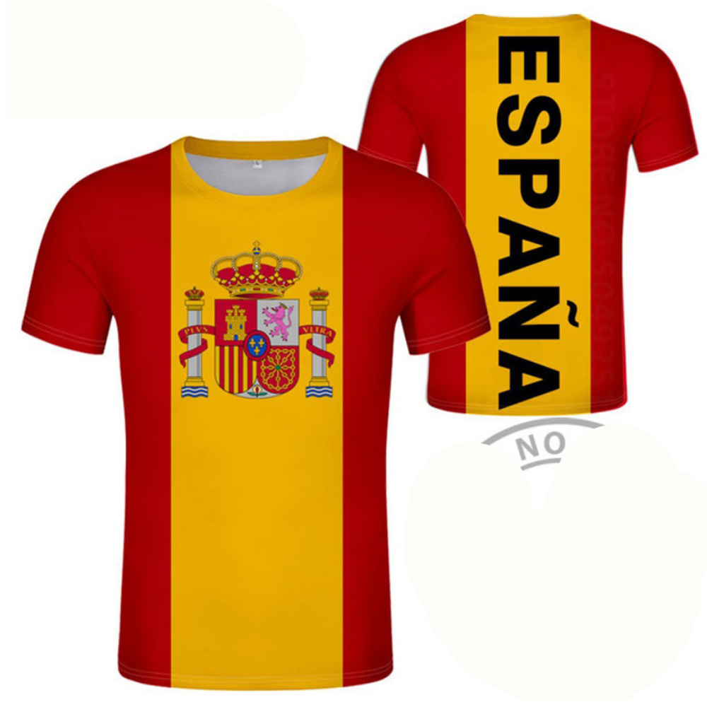 Espanha camisa de futebol 3d o - Summer Clothing In Spanish avaliação e preço