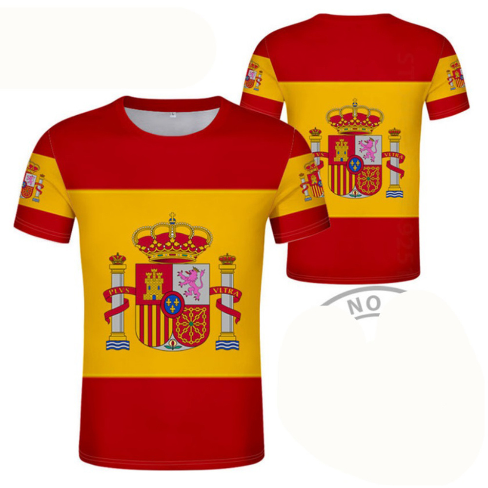 Espanha camisa de futebol 3d o - Summer Clothing In Spanish avaliação e preço
