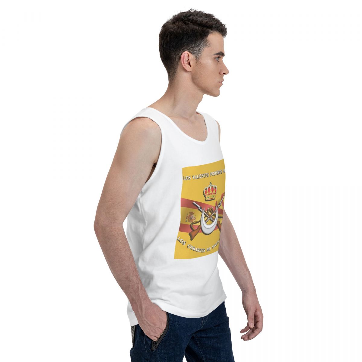 Camiseta Regata Masculina 100% - Summer Clothing In Spanish avaliação e preço