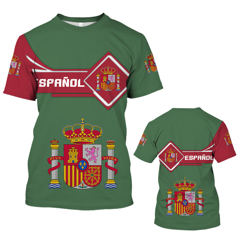 Vintage Espanha T-shirt Para H - Summer Clothing In Spanish avaliação e preço