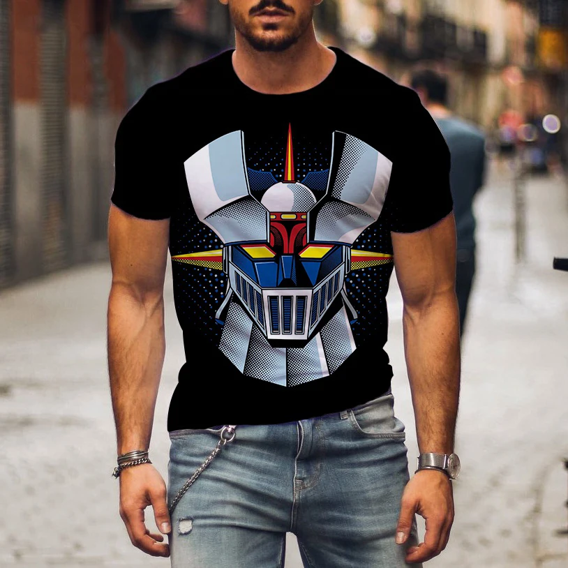 Camiseta 3D Estampada Mazinger - Summer Clothing Over 50 avaliação e preço