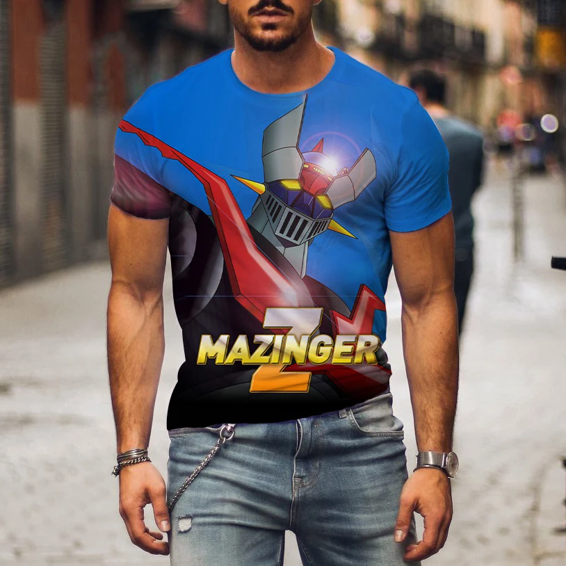 Camiseta 3D Estampada Mazinger - Summer Clothing Over 50 avaliação e preço