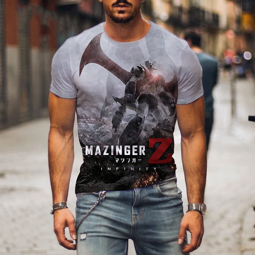 Camiseta 3D Estampada Mazinger - Summer Clothing Over 50 avaliação e preço