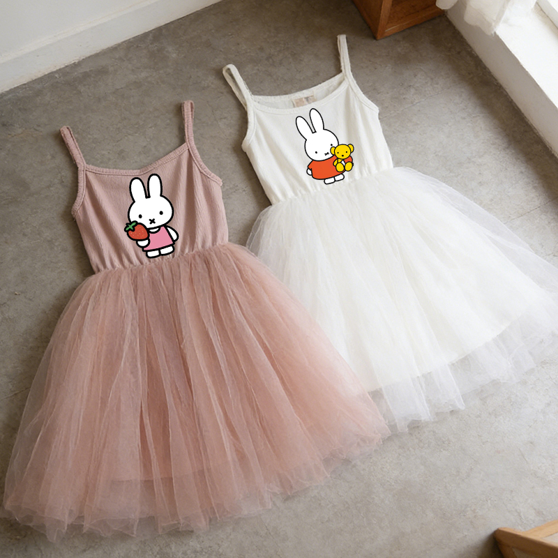 Vestido Infantil Miffy com Alç - Summer Clothing For Babies avaliação e preço