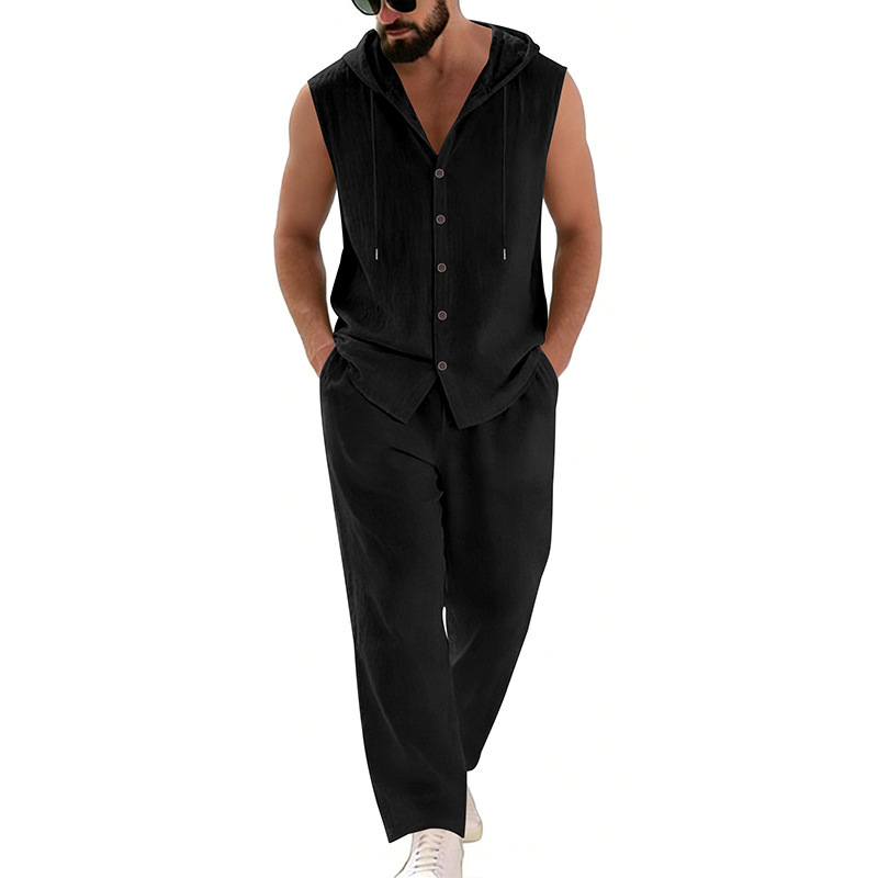 Conjunto de Suéter com Capuz e - Summer Clothing Mens avaliação e preço