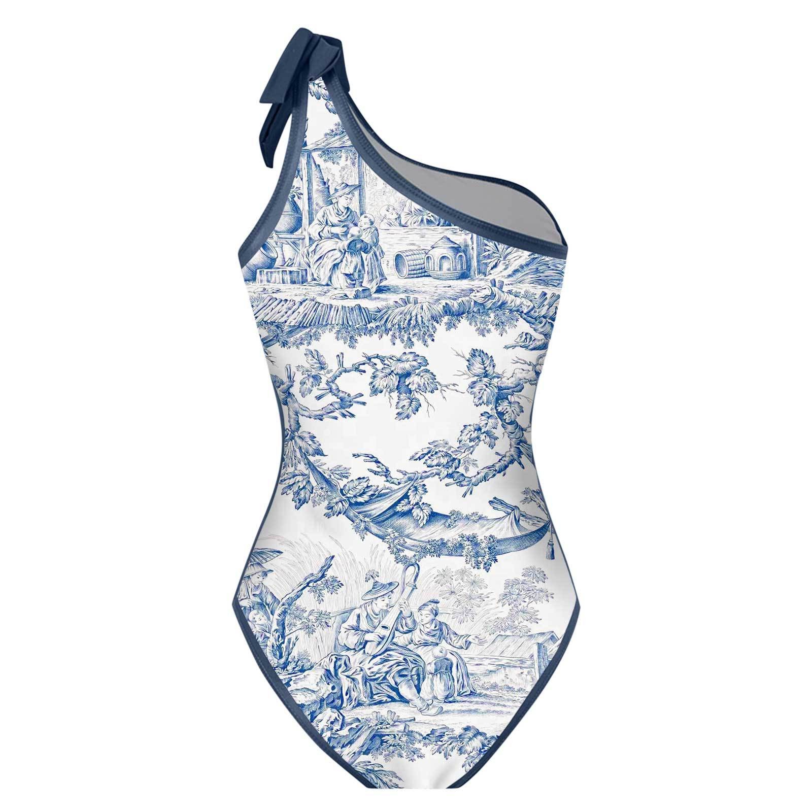Biquíni Feminino Tankini Azul  - Swimsuit One Piece avaliação e preço