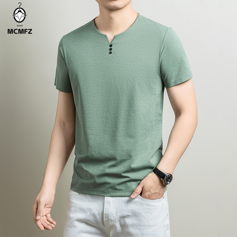 Camiseta Henley Básica Masculi - Summer Clothing Office avaliação e preço
