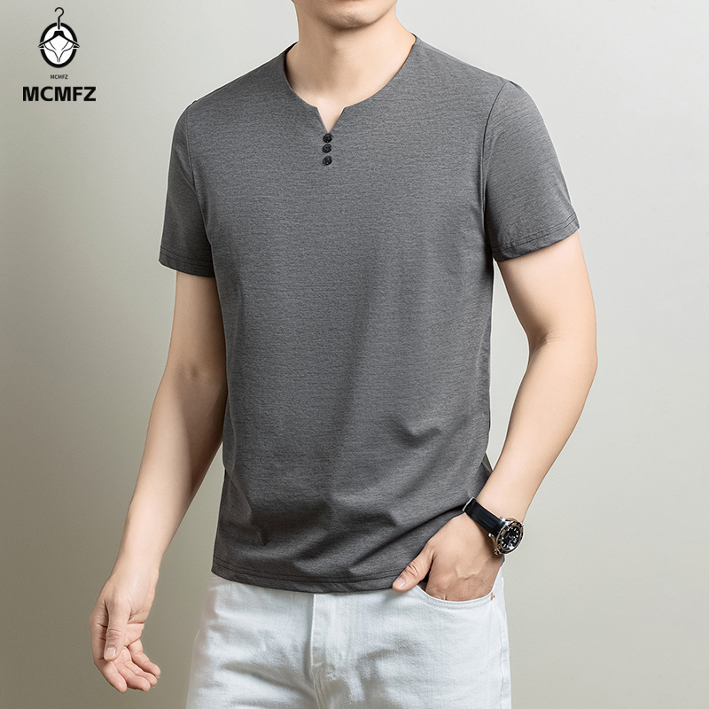 Camiseta Henley Básica Masculi - Summer Clothing Office avaliação e preço
