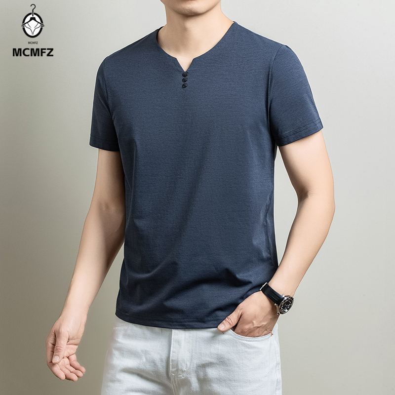 Camiseta Henley Básica Masculi - Summer Clothing Office avaliação e preço