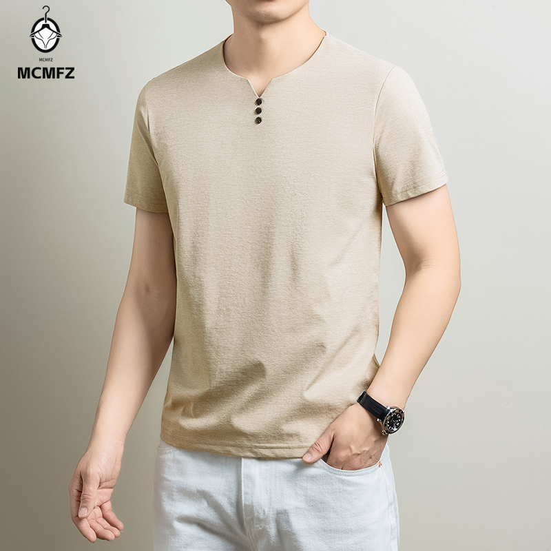 Camiseta Henley Básica Masculi - Summer Clothing Office avaliação e preço