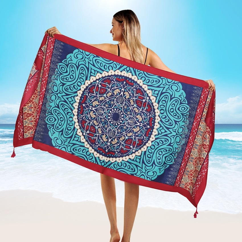 2018 novo algodão de sarja de  - Sarong Pareo Wrap avaliação e preço
