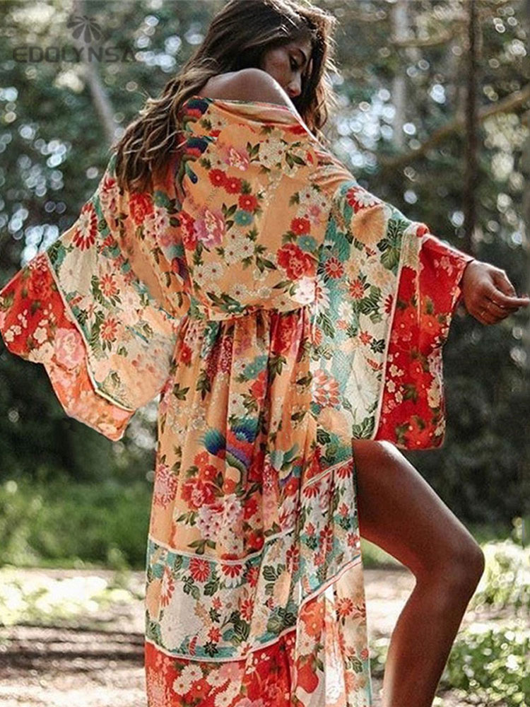 2025 boêmio floral impresso fr - Sarong Pareo Wrap avaliação e preço
