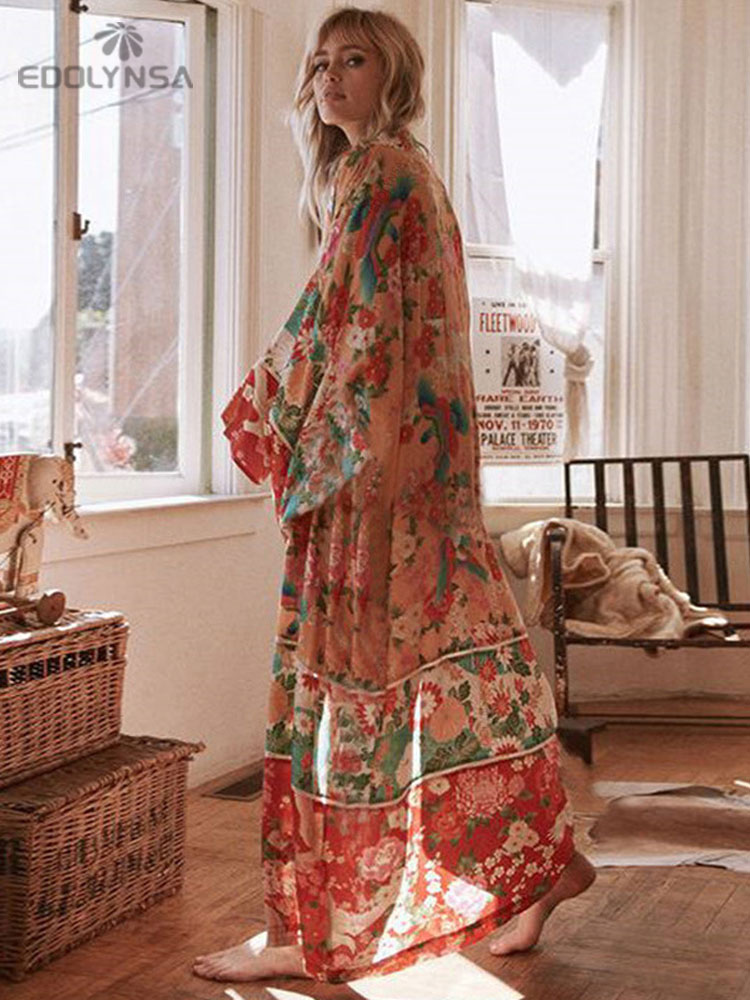 2025 boêmio floral impresso fr - Sarong Pareo Wrap avaliação e preço