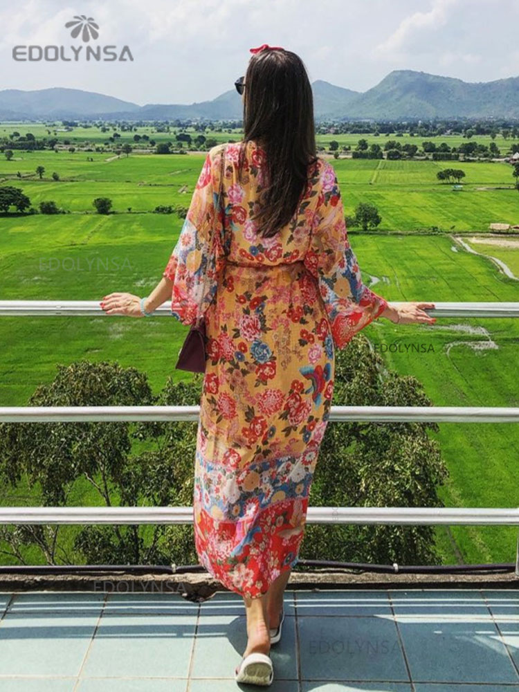 2025 boêmio floral impresso fr - Sarong Pareo Wrap avaliação e preço