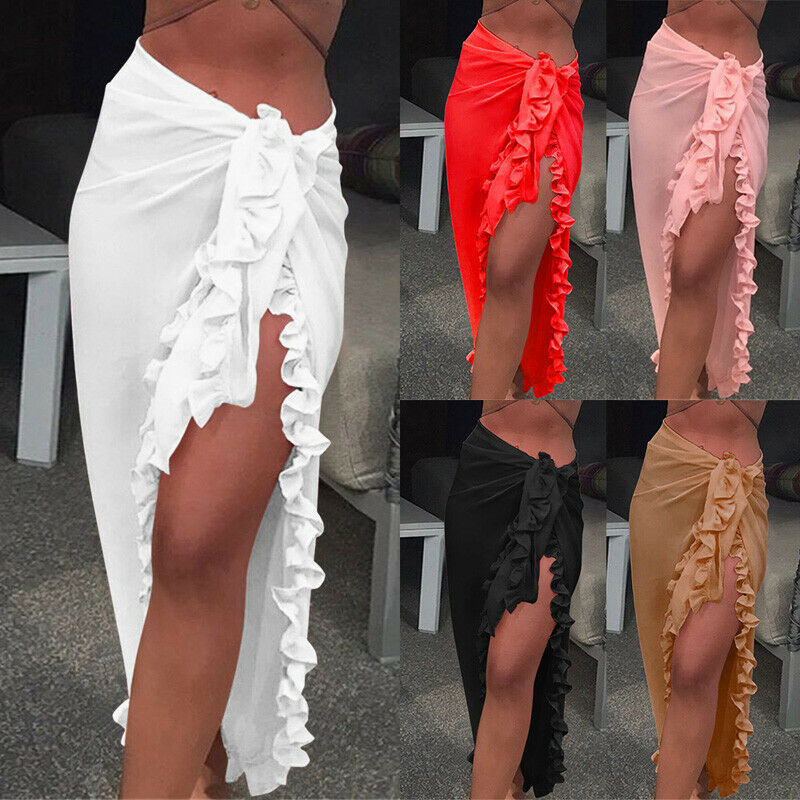 Mulheres sexy sheer bikini cob - Sarong Pareo Wrap avaliação e preço