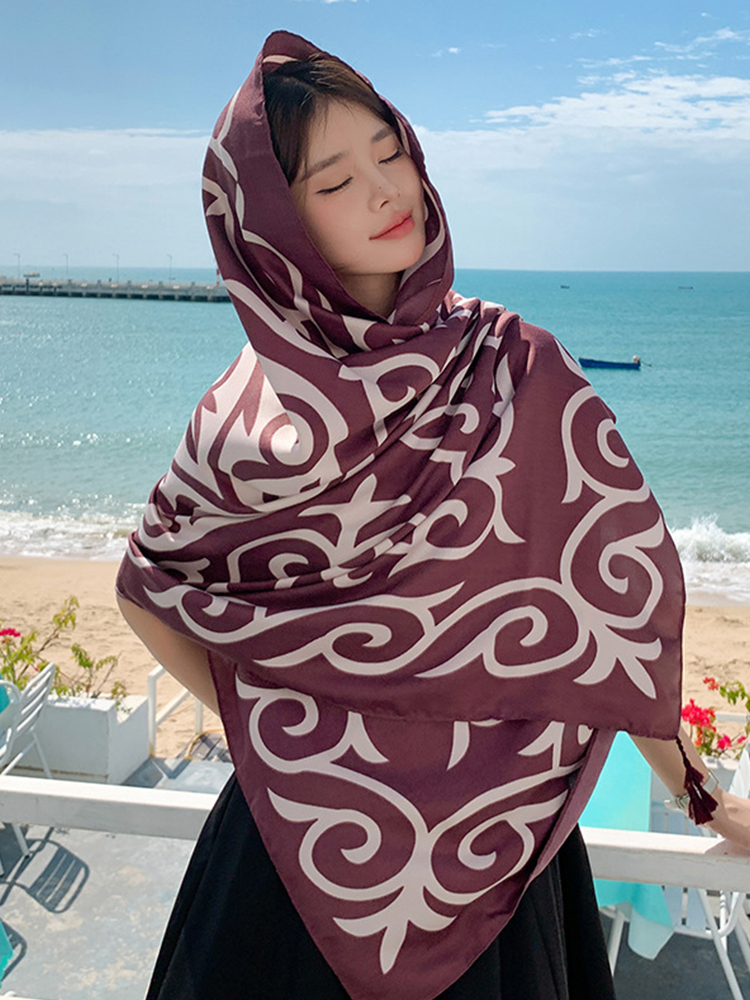 Lenço de seda boêmio estampado - Sarong Pareo Wrap avaliação e preço
