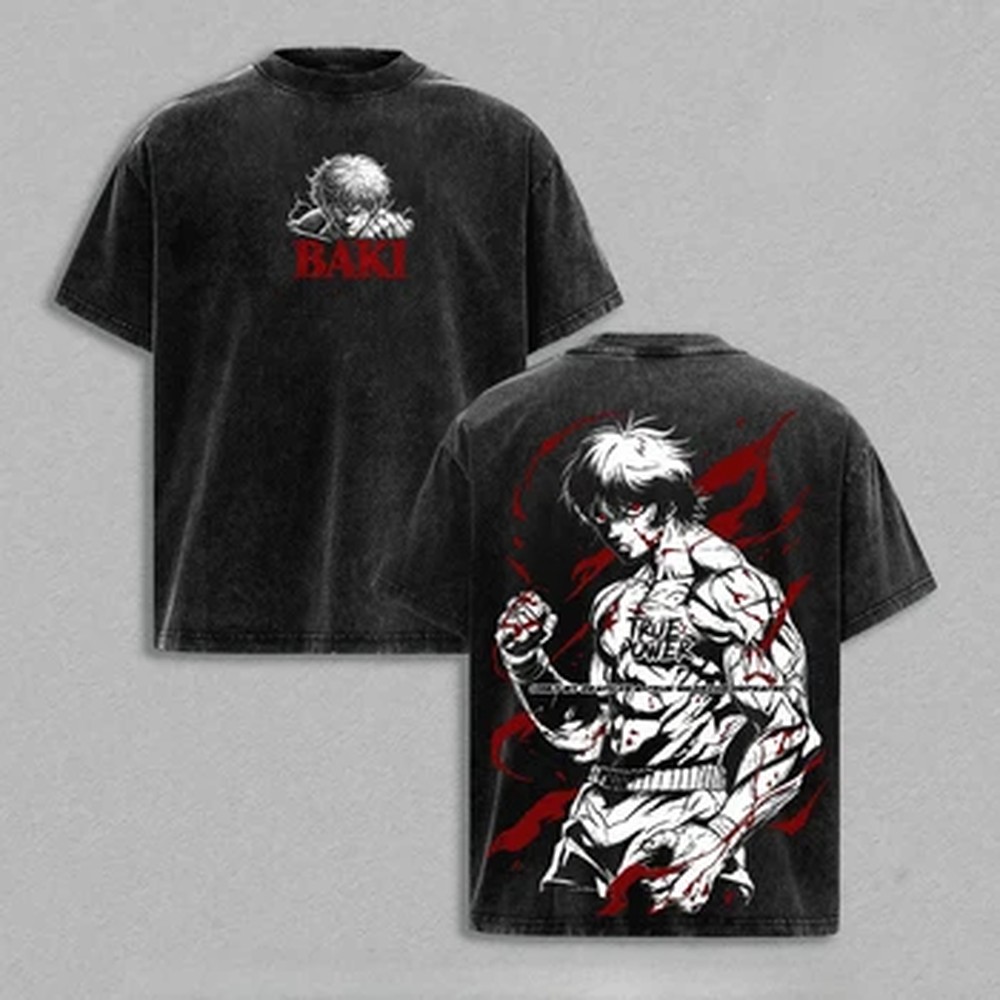 Camiseta de Anime Japonês Baki - Vintage Summer Clothing Men avaliação e preço