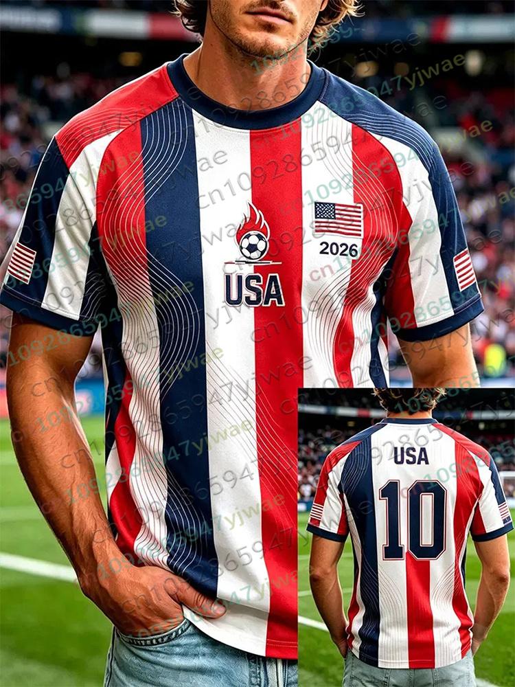 Camisa de Futebol América 2026 - Summer Clothing For Teens avaliação e preço
